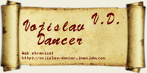 Vojislav Dancer vizit kartica
